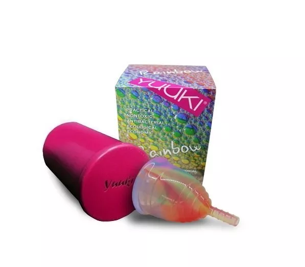 Yuuki Coupe menstruelle Rainbow - Large Soft - incl. coupe de stérilisation