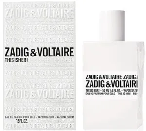 Zadig & Voltaire This is Her! eau de parfum pour femme 50 ml