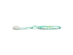 Nano-b Brosse à dents verte avec brosse à dents rose - moyenne