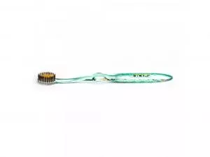 Nano-b Brosse à dents avec or et charbon actif vert - moyenne