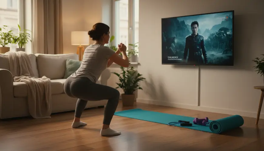 Faire de l'exercice devant la télévision vous aidera à rester en forme sans salle de sport