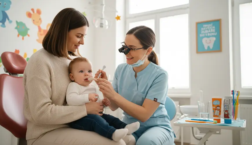 Les dents de bébé ont besoin de soins dès la première dent