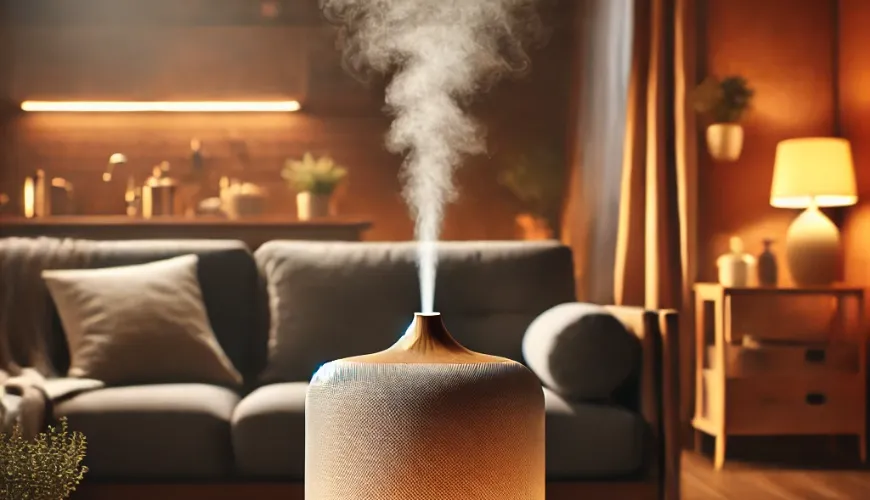 Purificateur D'air Avec Diffuseur D'arômes Et Veilleuse 7 Couleurs - Capacité 1000-1200 Ml, Réglage Vitesse Variable