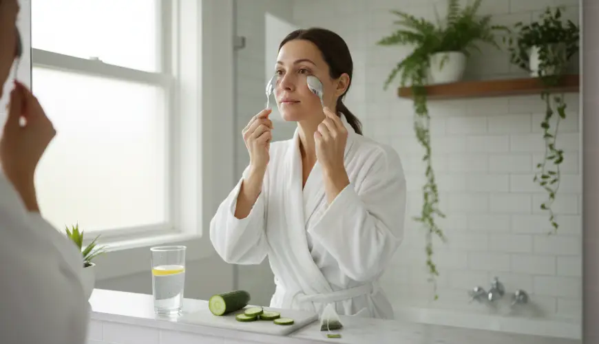Comment atténuer facilement les yeux gonflés du matin