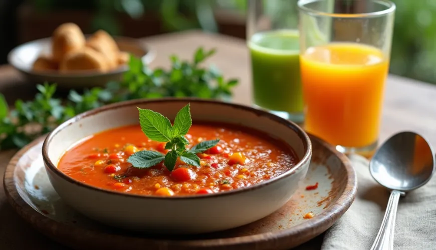 Découvrez la magie de la soupe maison aux tomates rôties pleine de saveurs