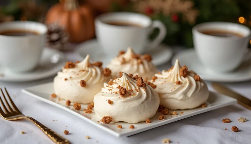Les meringues aux noix comme goût traditionnel de l'enfance pour chaque fête