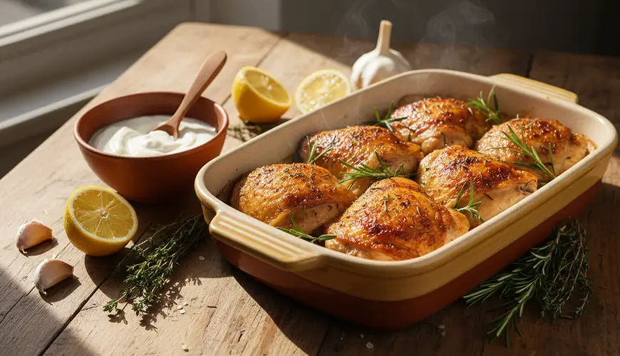 Faites cuire le poulet dans du yaourt et profitez d'un goût parfait