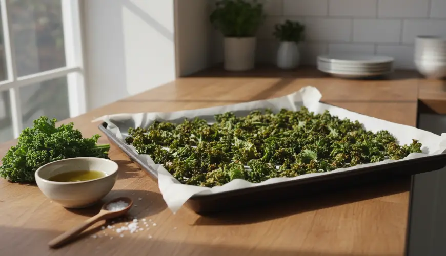 # Připravte si kapustové čipsy z trouby za 10 minut

---

# Préparez des chips de chou kale au four 
