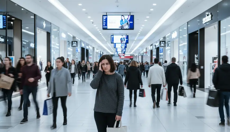 Pourquoi les centres commerciaux provoquent de l'anxiété et surchargent les sens