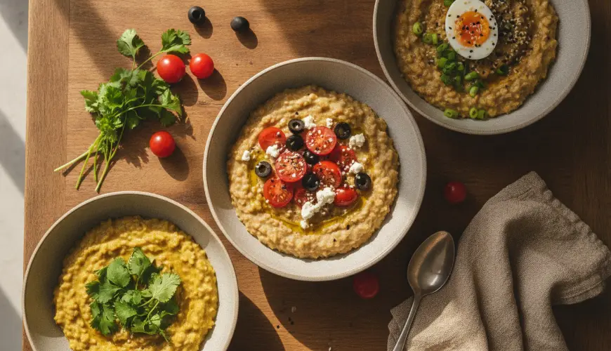 # Bouillies d'avoine salées inspirées des traditions culinaires