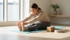 Étirement simple de l'arrière des jambes en position assise sur le sol