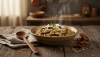 Risotto parfumé aux cèpes ou risotto d'orge perlé