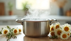 L'inhalation au-dessus d'une casserole est un truc éprouvé pour les problèmes respiratoires.
