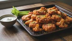 Ailes de chou-fleur croustillantes et épicées au four avec marinade