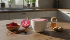 Le latté à la betterave rouge est bon pour la santé et le goût