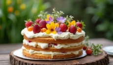 Le gâteau nu aux fruits est un excellent choix pour chaque occasion.