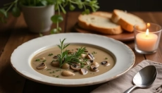 Trouvez l'inspiration dans la soupe aux champignons française