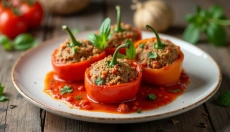 Découvrez la magie des poivrons farcis à la viande hachée cuits au four