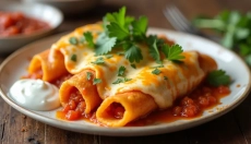 Préparation des enchiladas avec une sauce maison pour un goût comme au Mexique