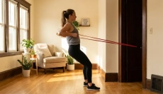 Essayez les exercices avec un expandeur de porte plutôt que la salle de sport